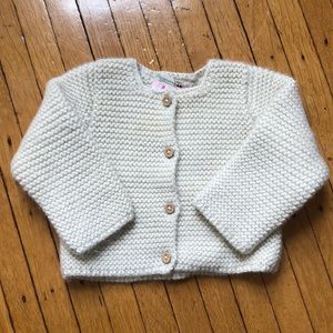 Adorable Bonpoint 6 month hand knit cardigan